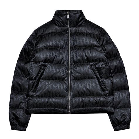 dior oblique printed down puffer jacket